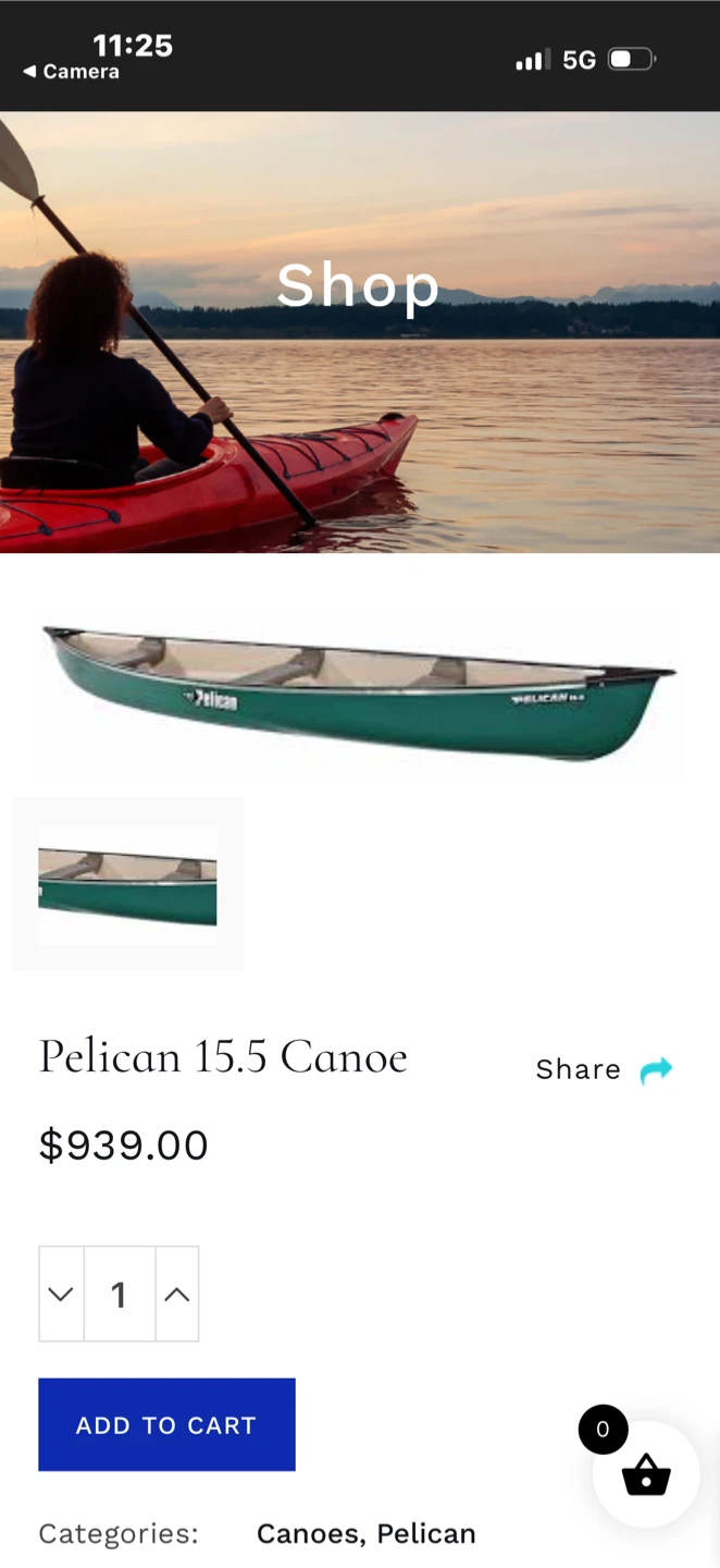 Pelican 15.5 Canoe - Green