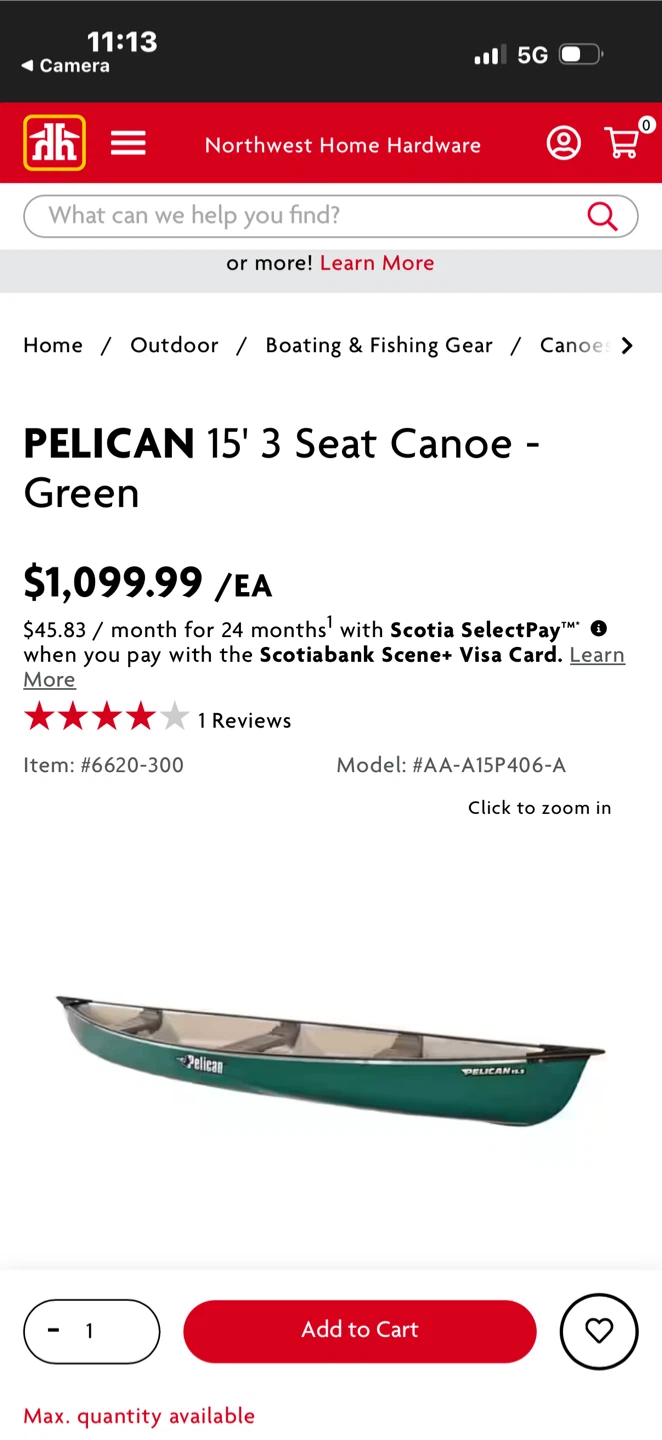 Pelican 15.5 Canoe - Green - photo 2