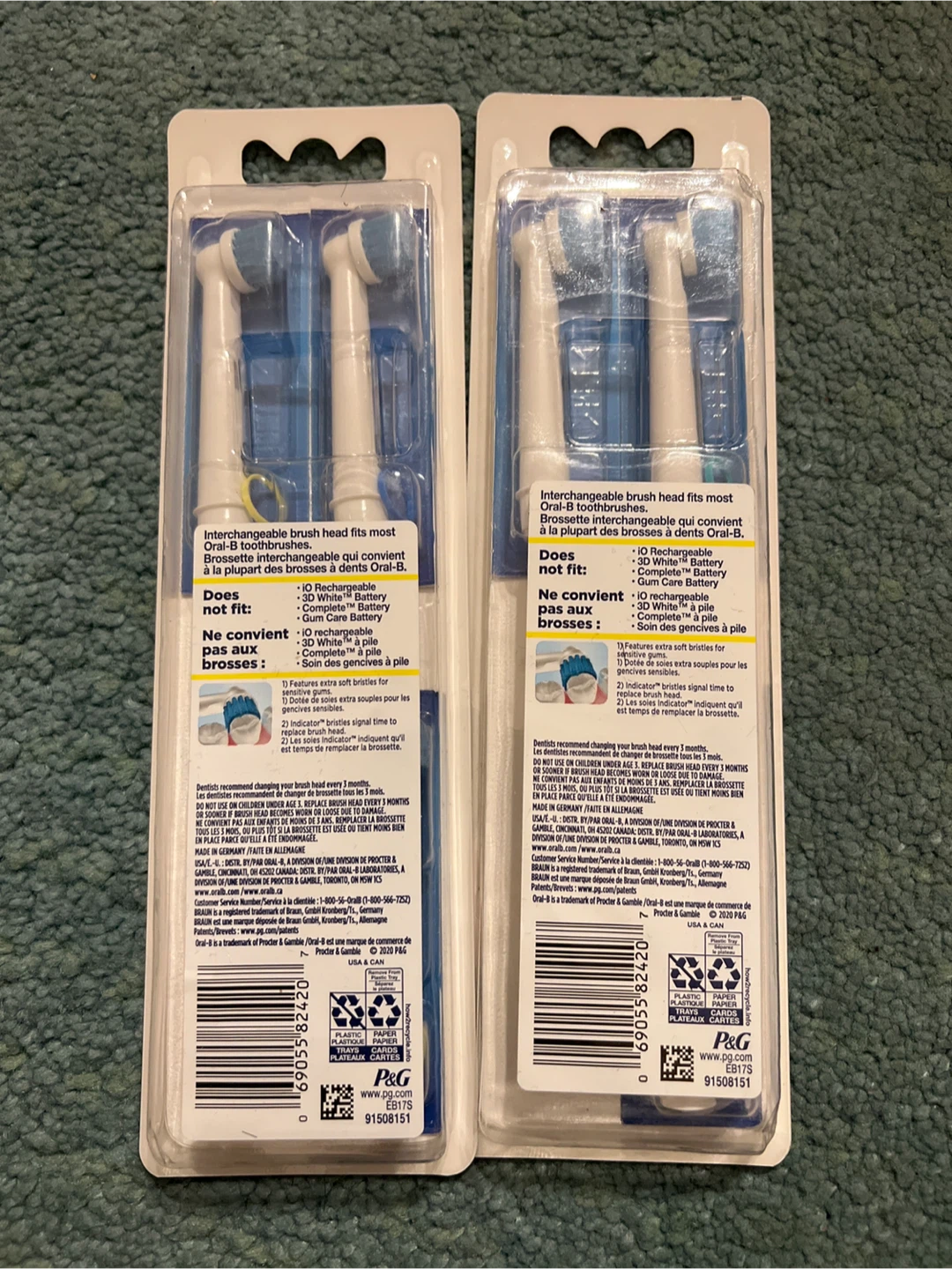 Oral-B Sensitive Gum Care Replacement Brush Heads - 3 Pack - photo 2