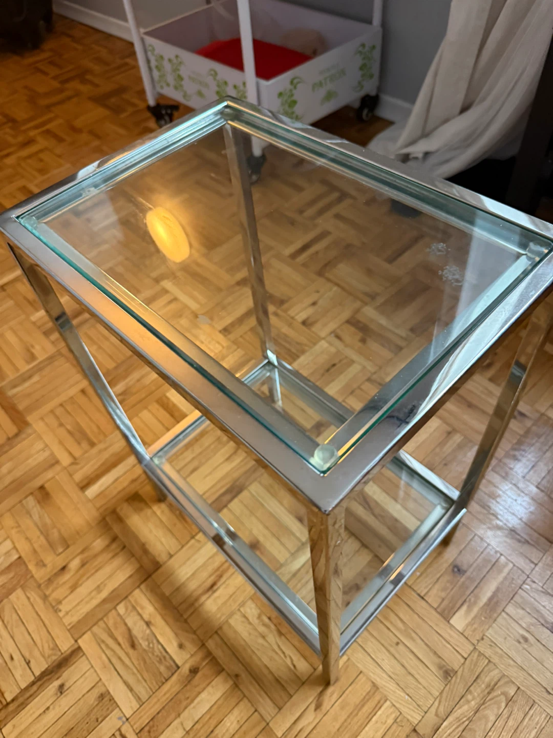 Glass end table - photo 2