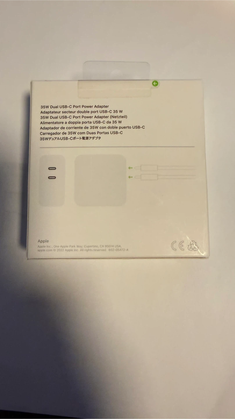 Apple 35W Dual USB-C Port Adapter & USB-C to Lightning Cable - photo 2