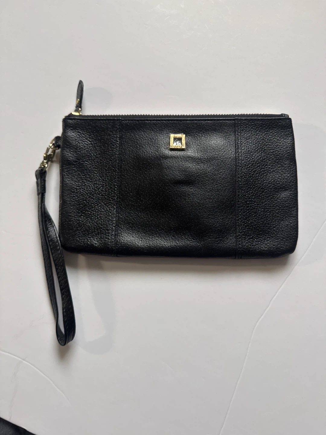 LODIS Black Leather Clutch Wristlet Like New Condition - photo 2