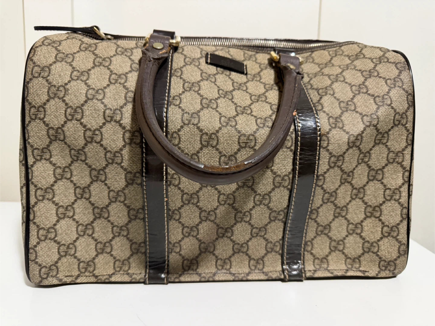 Authentic Gucci GG Monogram Boston Bag