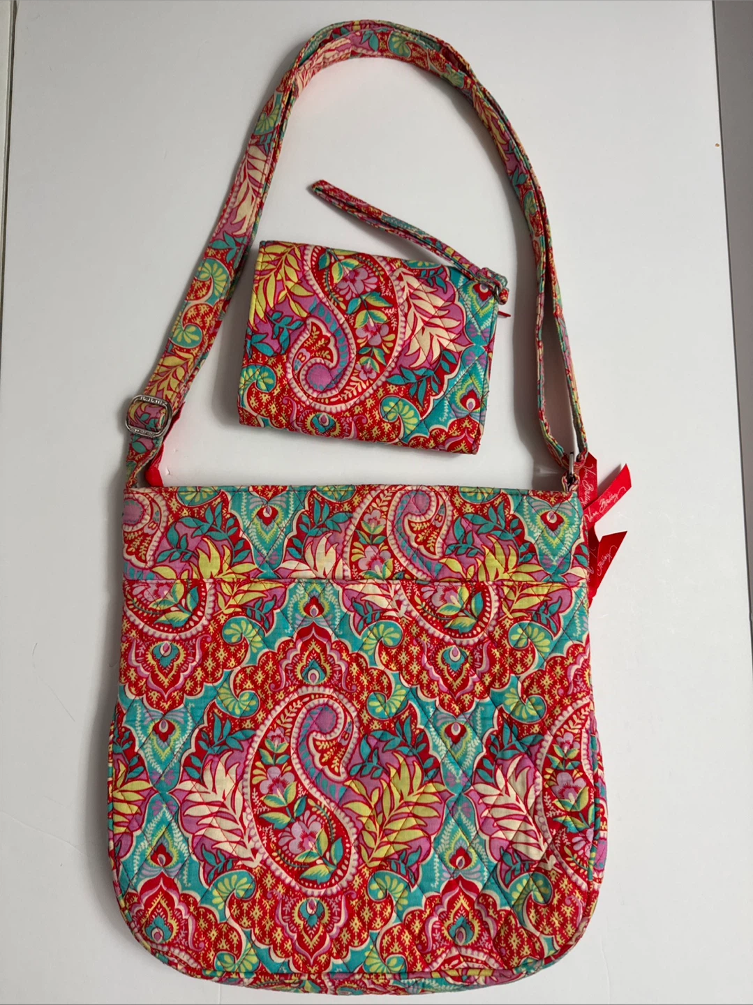 Vera Bradley Quilted Paisley Shoulder Bag & Wallet Set - photo 3