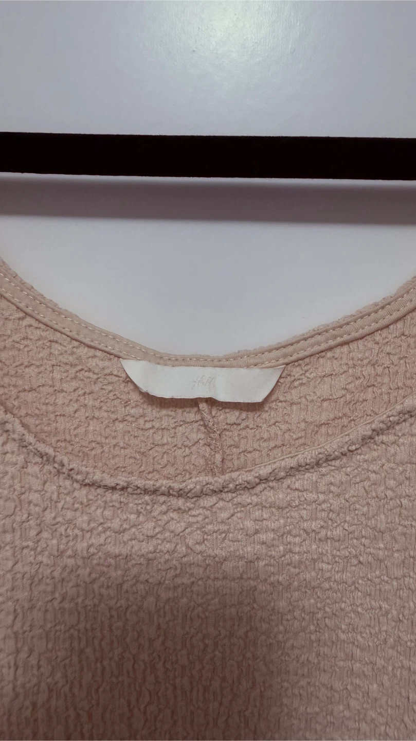H&M Beige Textured Midi Dress - photo 2