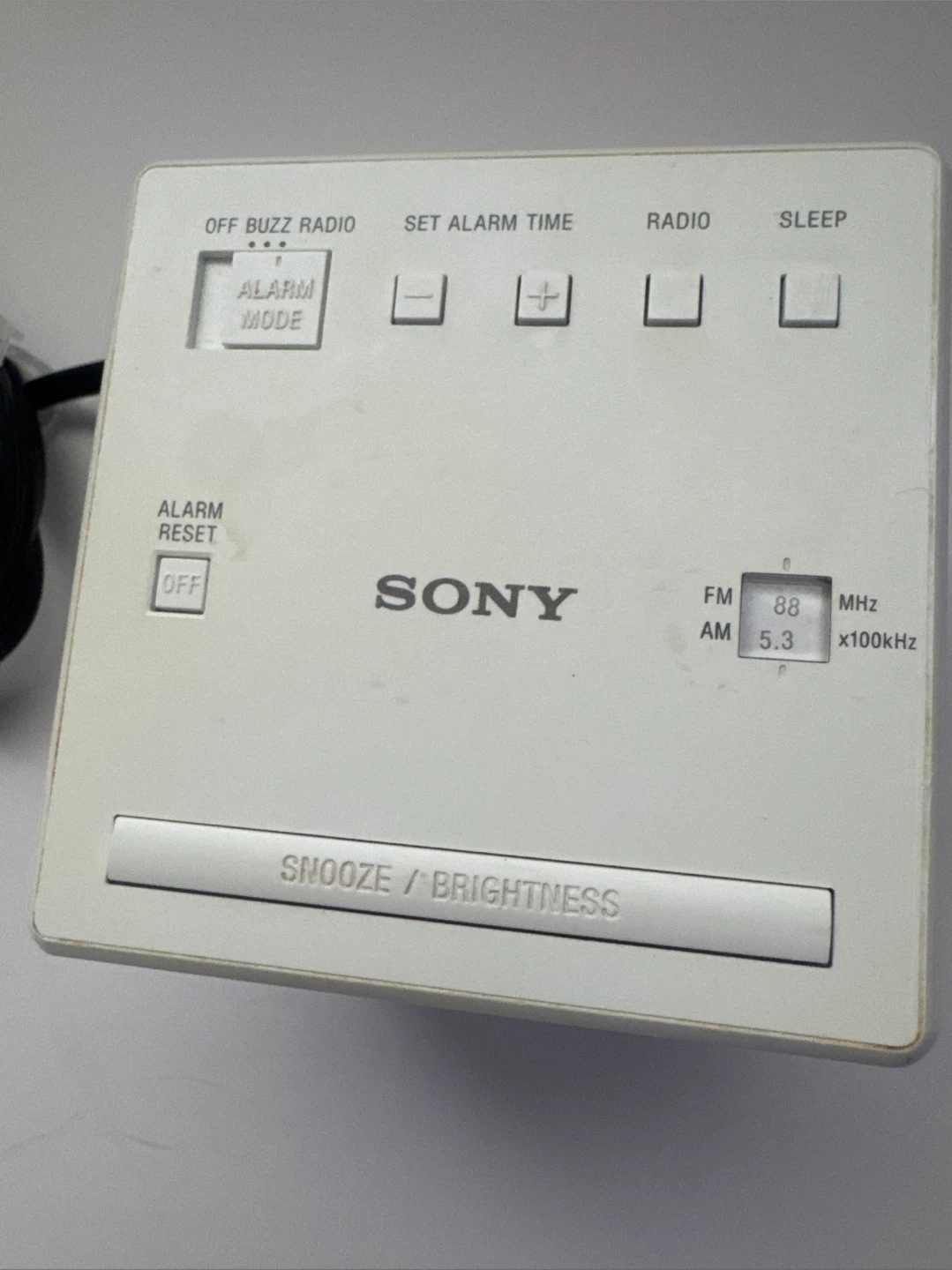 Sony Cube Alarm Clock Radio