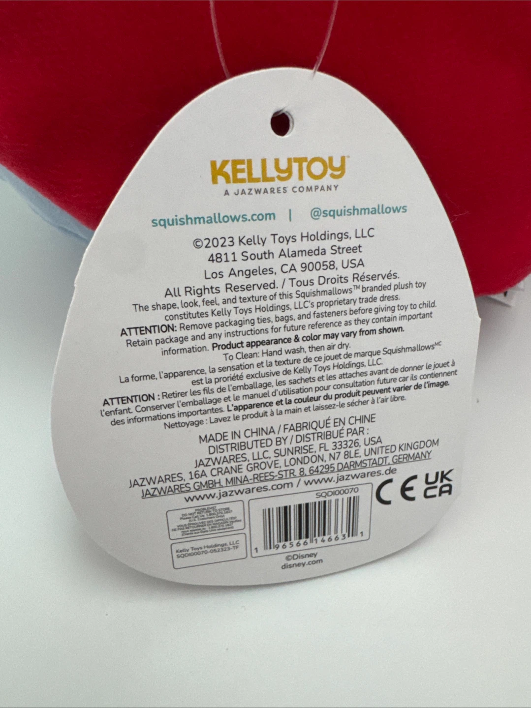 Original Squishmallows Stitch Plush Toy Kellytoy - photo 4