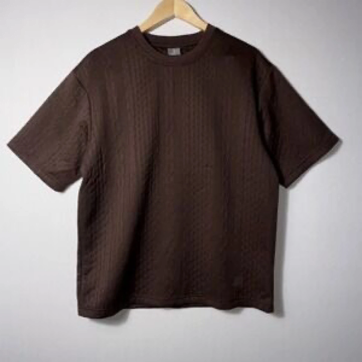 Saints Studio Brown Textured T-Shirt - Size M