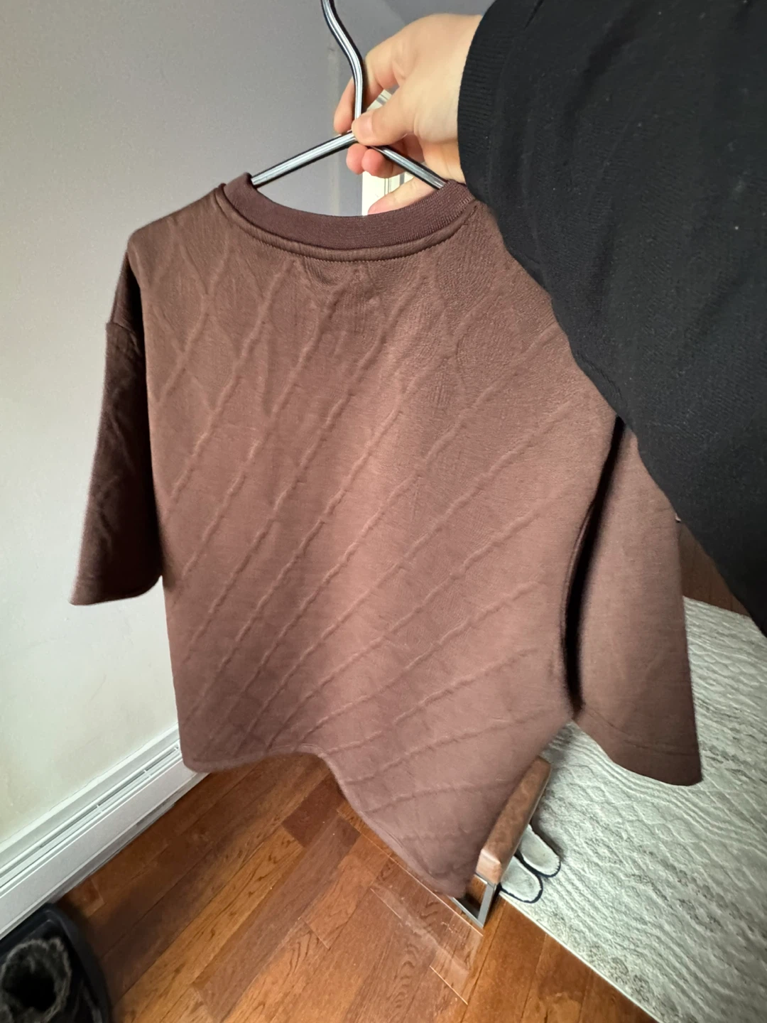 Saints Studio Brown Textured T-Shirt - Size M - photo 5