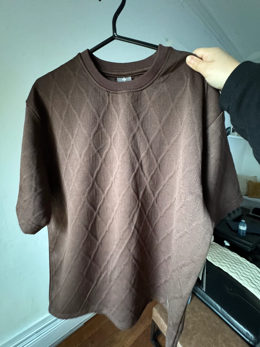 Saints Studio Brown Textured T-Shirt - Size M - photo 4