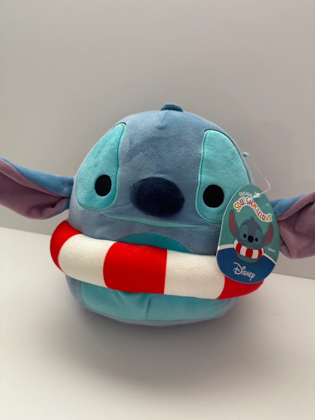Squishmallows Disney Stitch Plush Toy with Life Ring