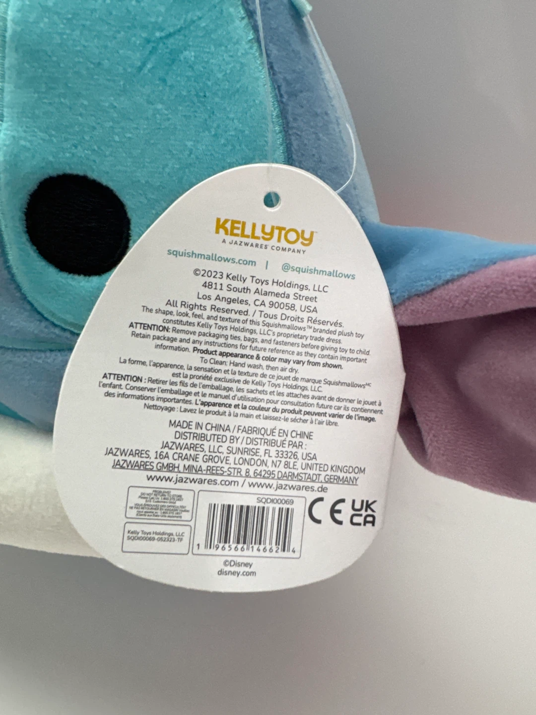 Squishmallows Disney Stitch Plush Toy with Life Ring - photo 2