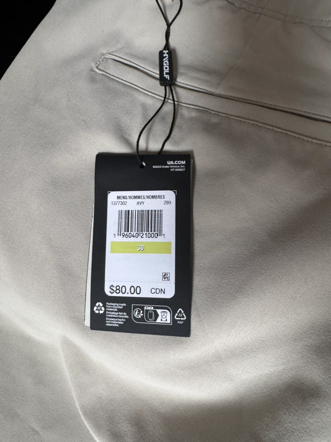 Under Armour Men's Golf Shorts Size 30 - photo 4