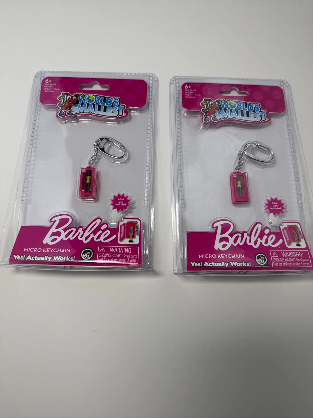 2 Barbie Micro Keychain - World's Smallest