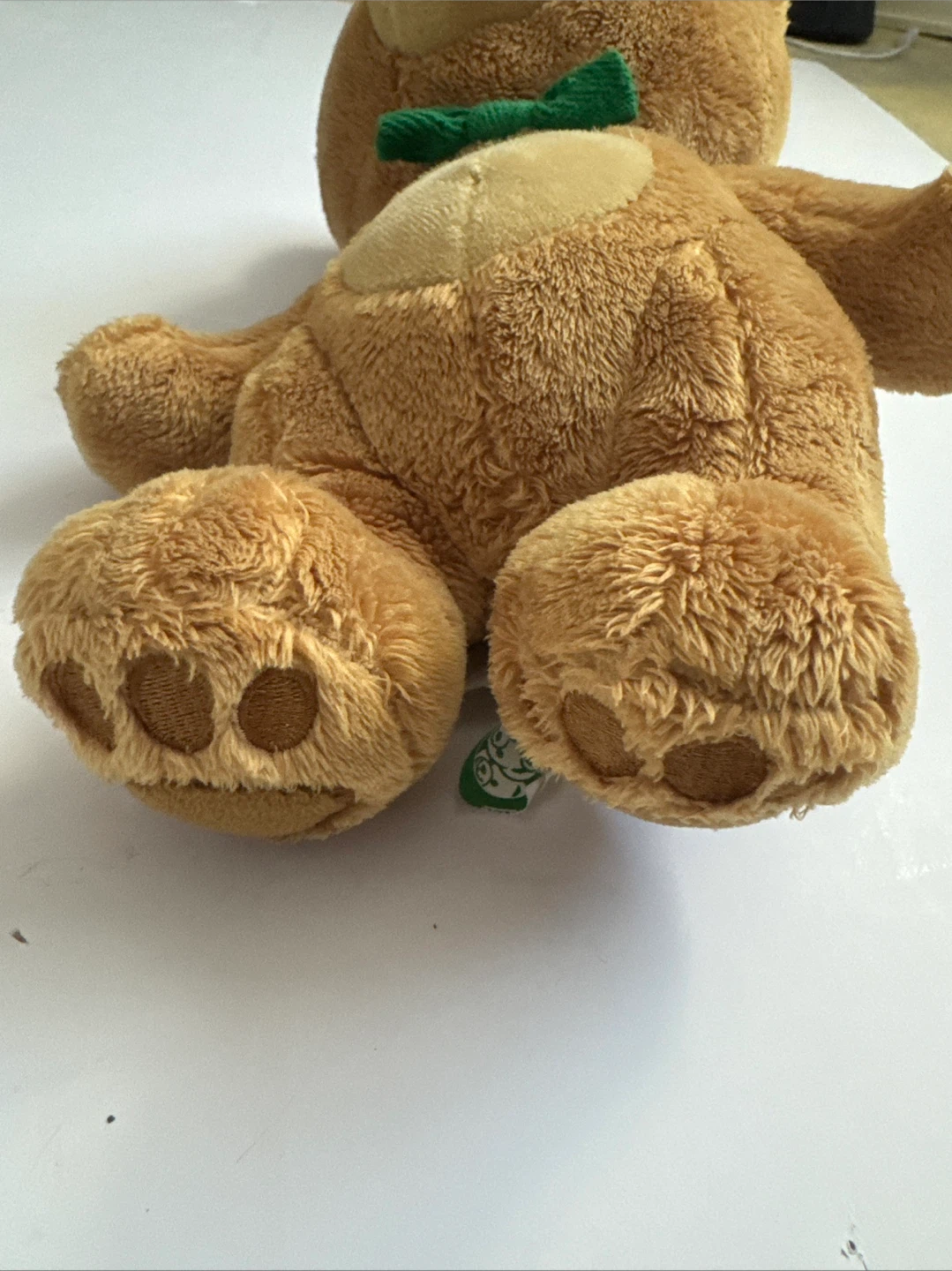 GUND Brown Teddy Bear Plush with Green Bow Tie - photo 3
