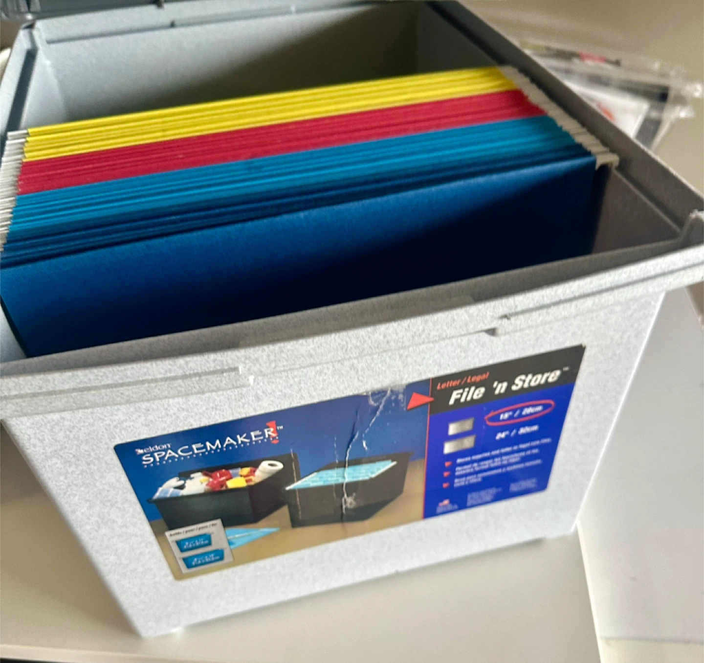 Spacemaker File 'n Store Storage Box+ Lid+ 32 colours separators - photo 3