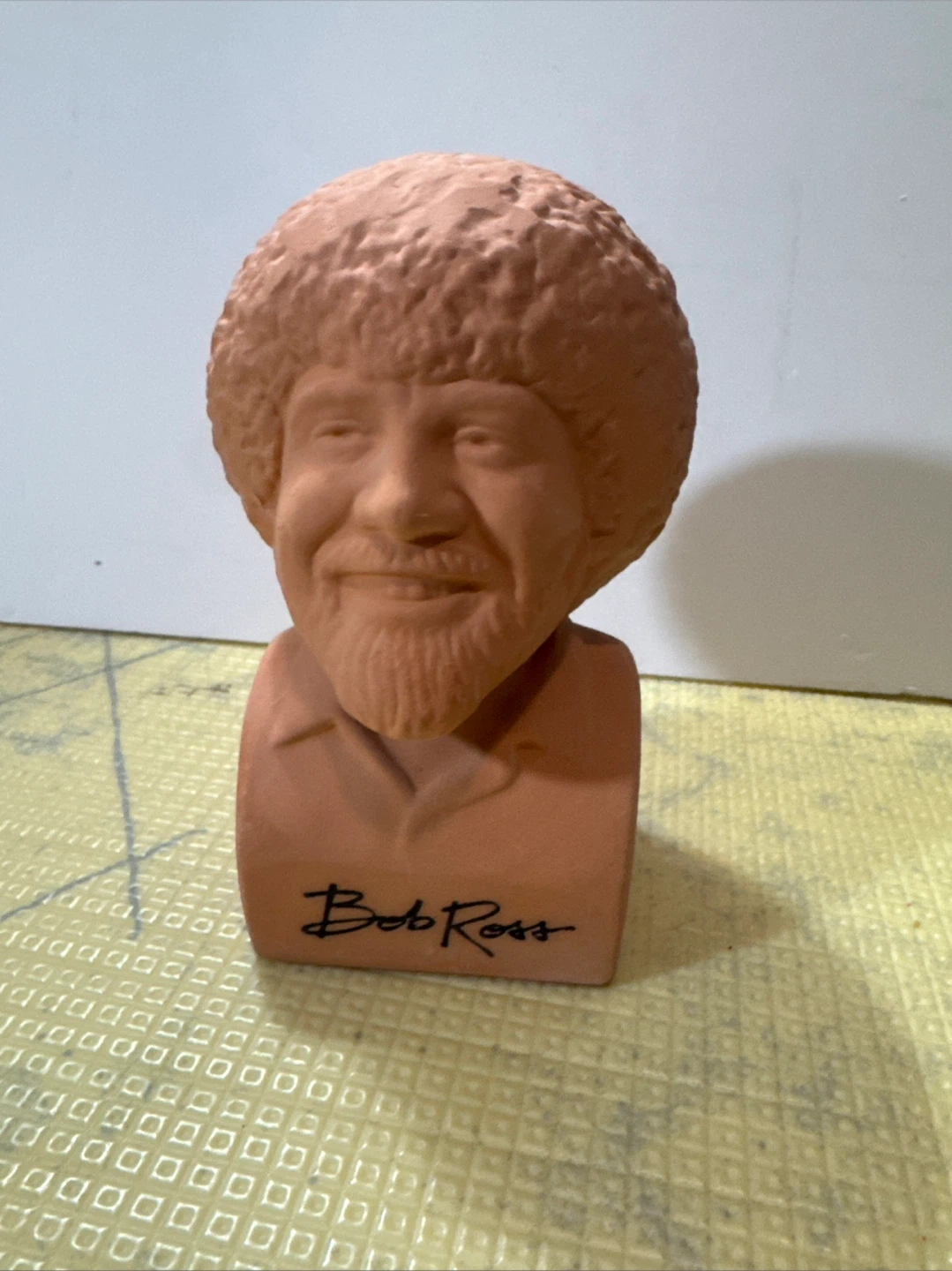 Bob Ross Terracotta Bust Planter