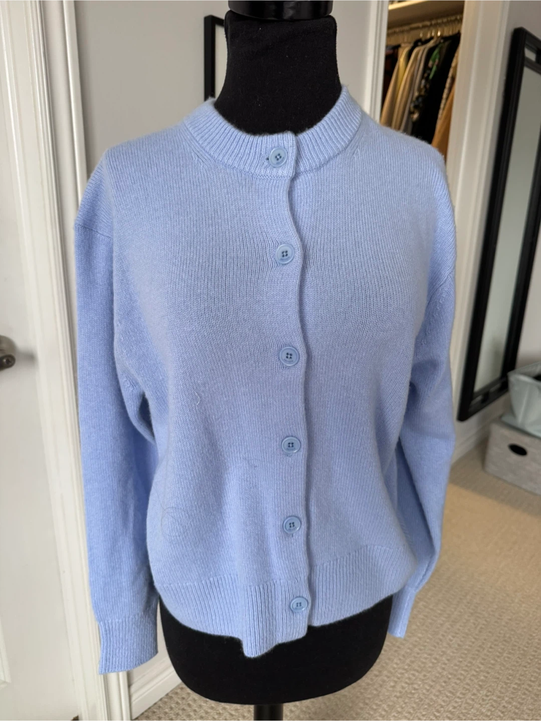 Aritzia Relaxed  - dayflower blue cardigan xxs nwt