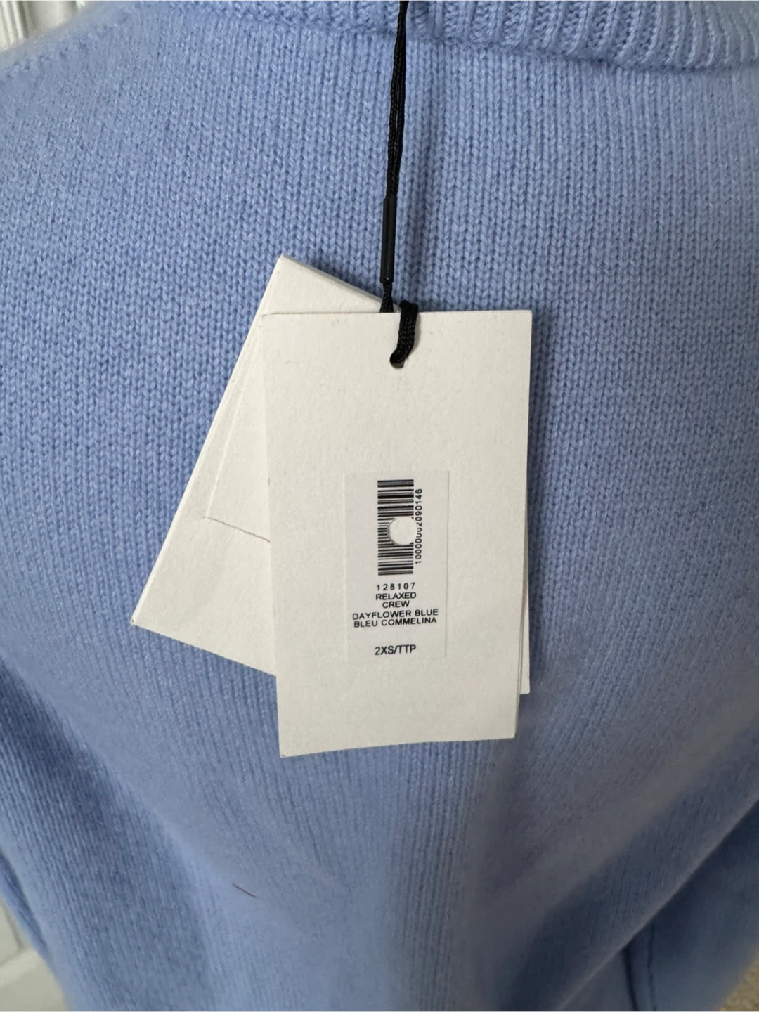 Aritzia Relaxed  - dayflower blue cardigan xxs nwt - photo 3