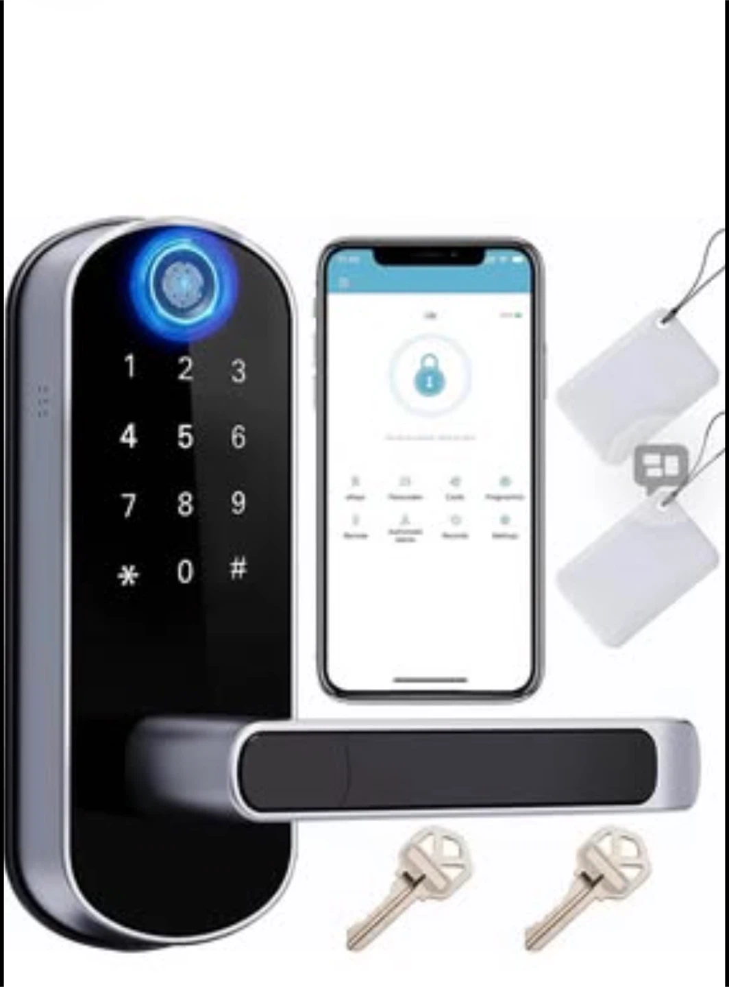 Smart Door Lock with Fingerprint and Keypad Access - photo 2