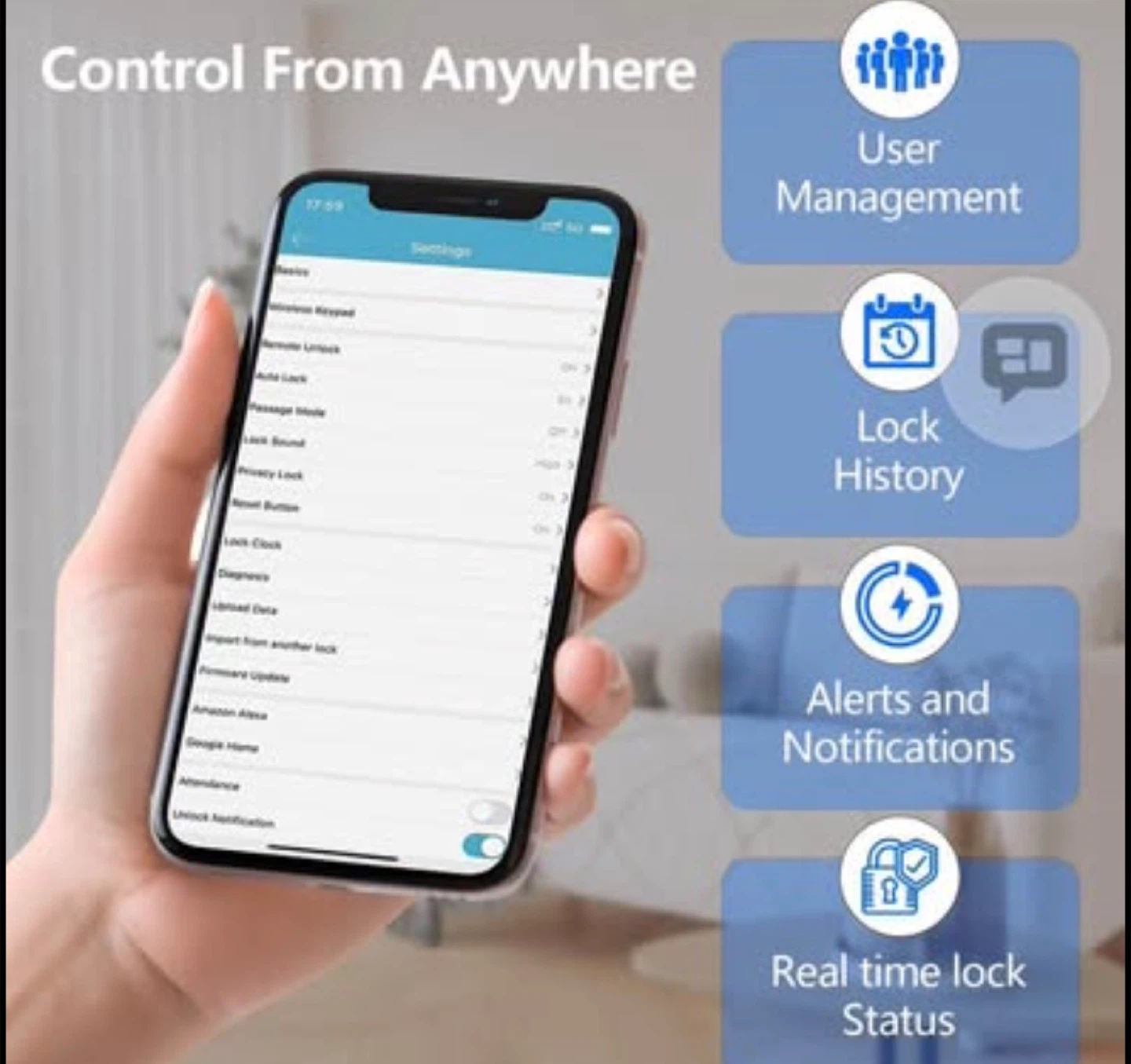 Smart Door Lock with Fingerprint and Keypad Access - photo 3