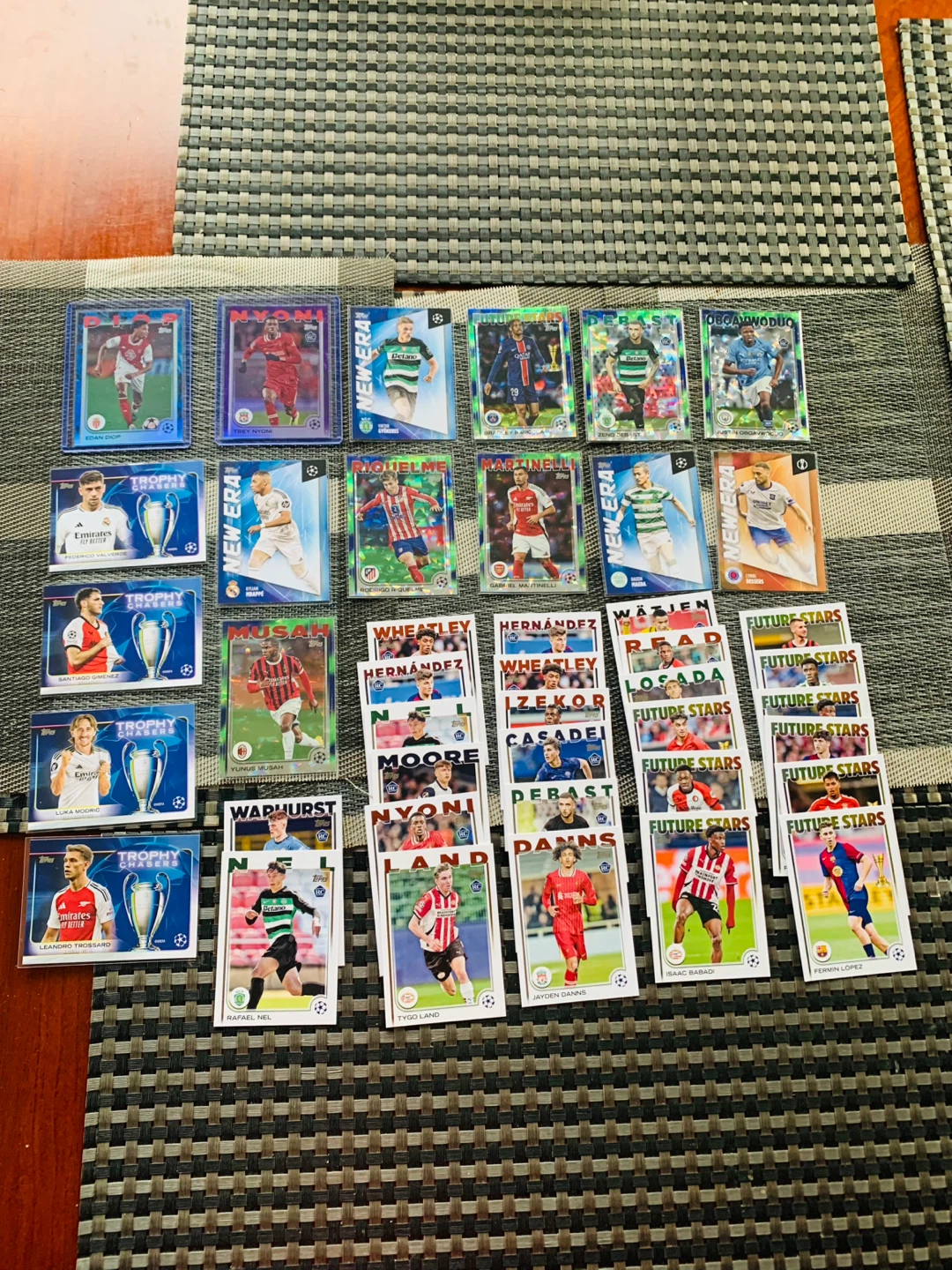 42 UEFA Topps Soccer Trading Cards for $20