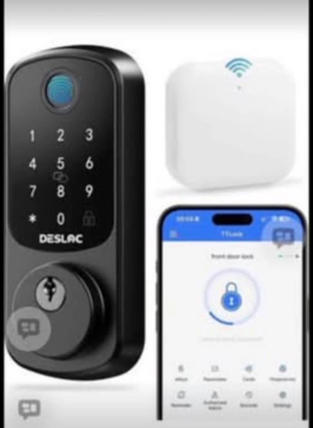 DESLAC Smart Door Lock with Keypad and Fingerprint