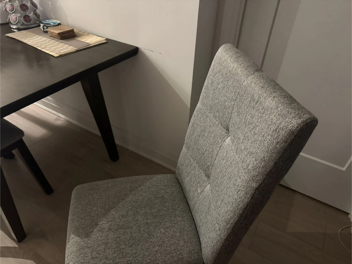 Grey Upholstered Dining Chairs (Set of 4) - photo 2