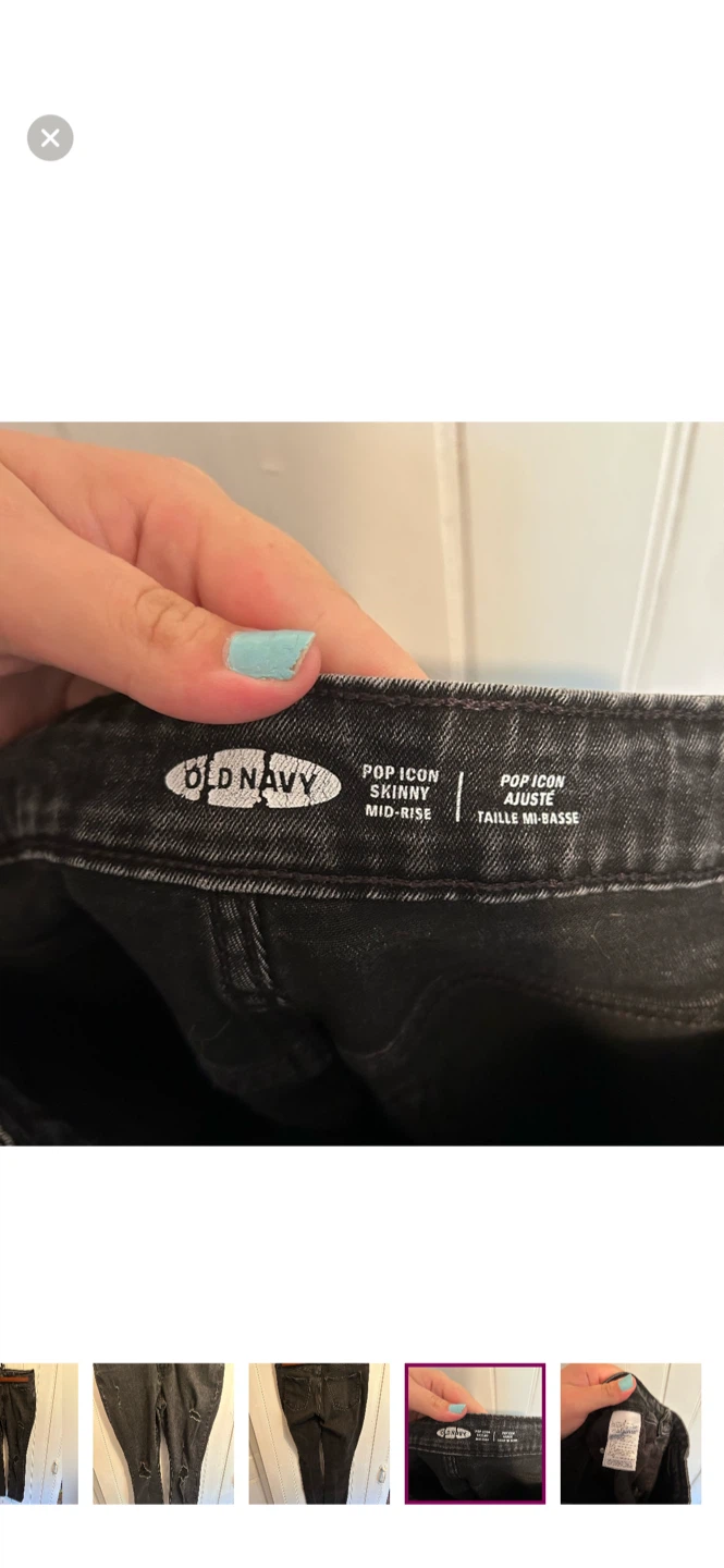 Old Navy Pop Icon Skinny Mid-Rise Jeans - Size 8 - photo 4
