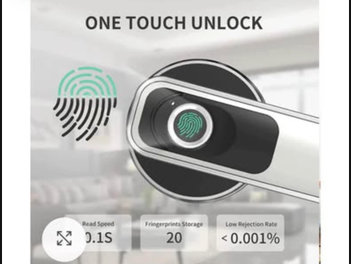 Smart Door Lock with Fingerprint Scanner - photo 2