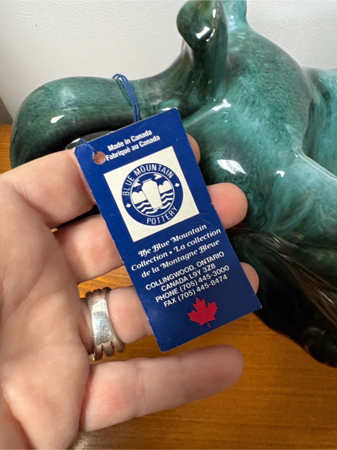 Blue Mountain Pottery Elephant Figurine - photo 2