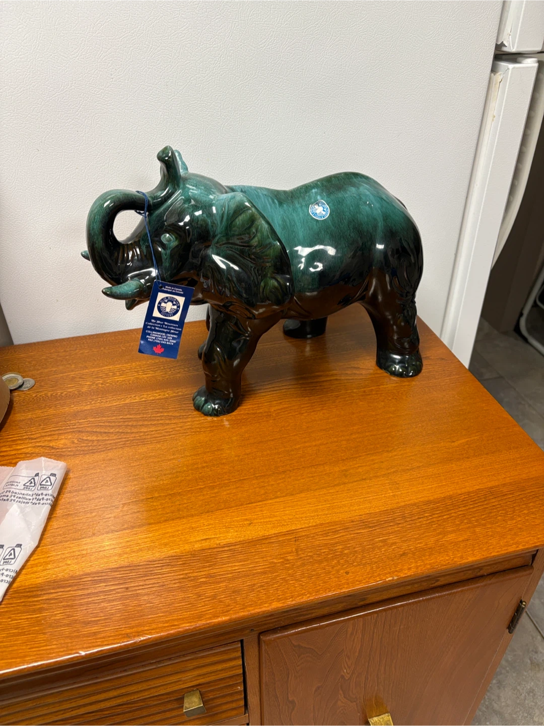 Blue Mountain Pottery Elephant Figurine