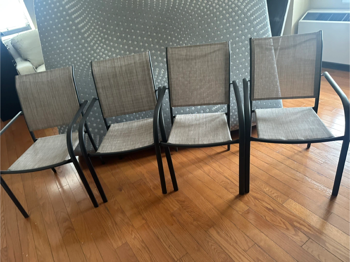 Set of 4 Outdoor Dining Chairs - photo 3
