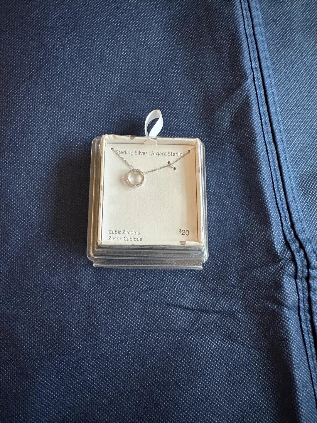 Sterling Silver Necklace with Cubic Zirconia