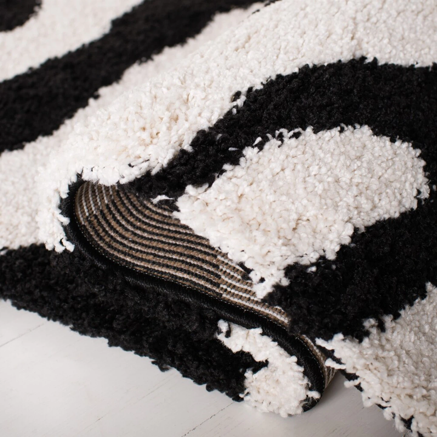 Colton Shag Performance Animal Print Rug - Zebra - photo 4