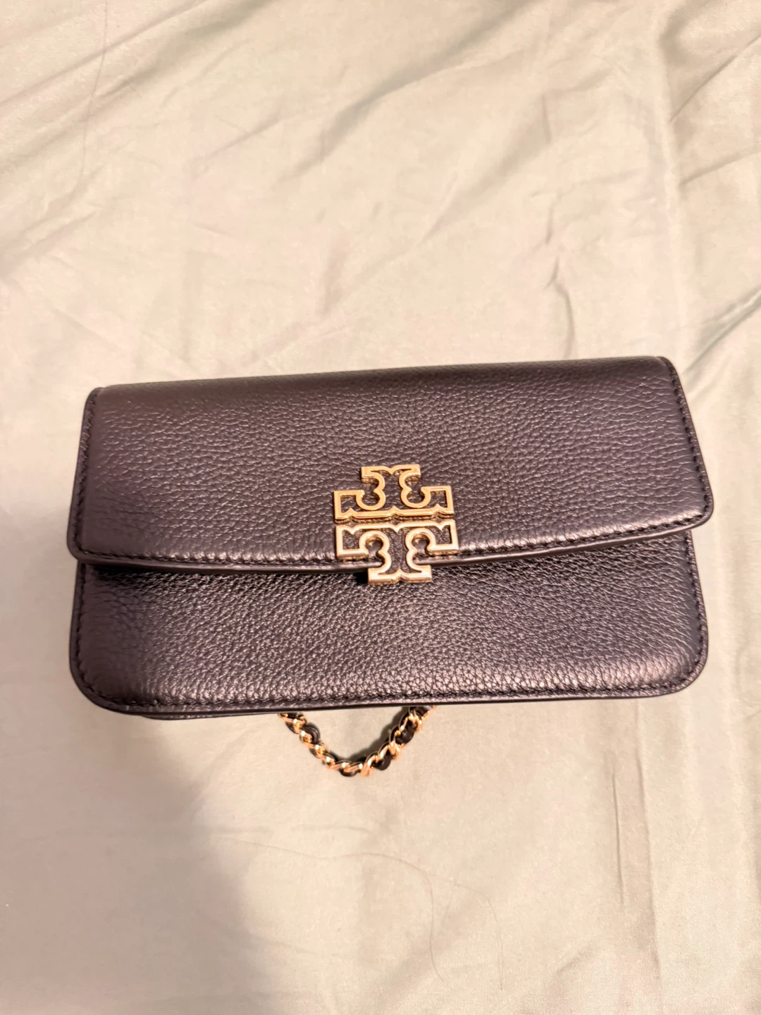 Tory Burch Black Leather Kira Chevron Wallet Crossbody Bag - photo 2