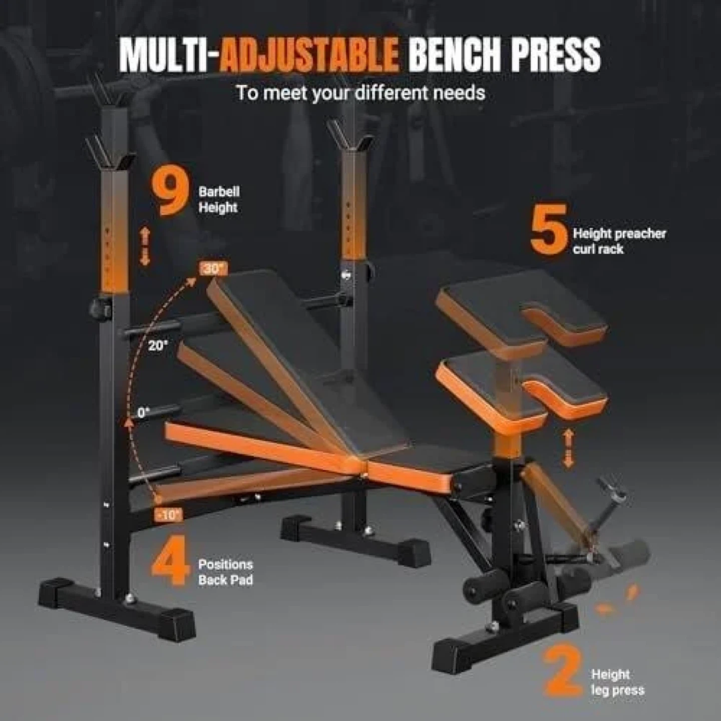 6-in-1 Weight Bench Set - photo 4