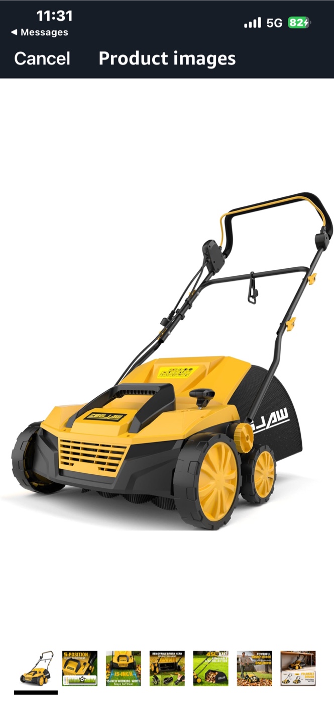 Zegjaw 15-Inch Electric Lawn Dethatcher - photo 5