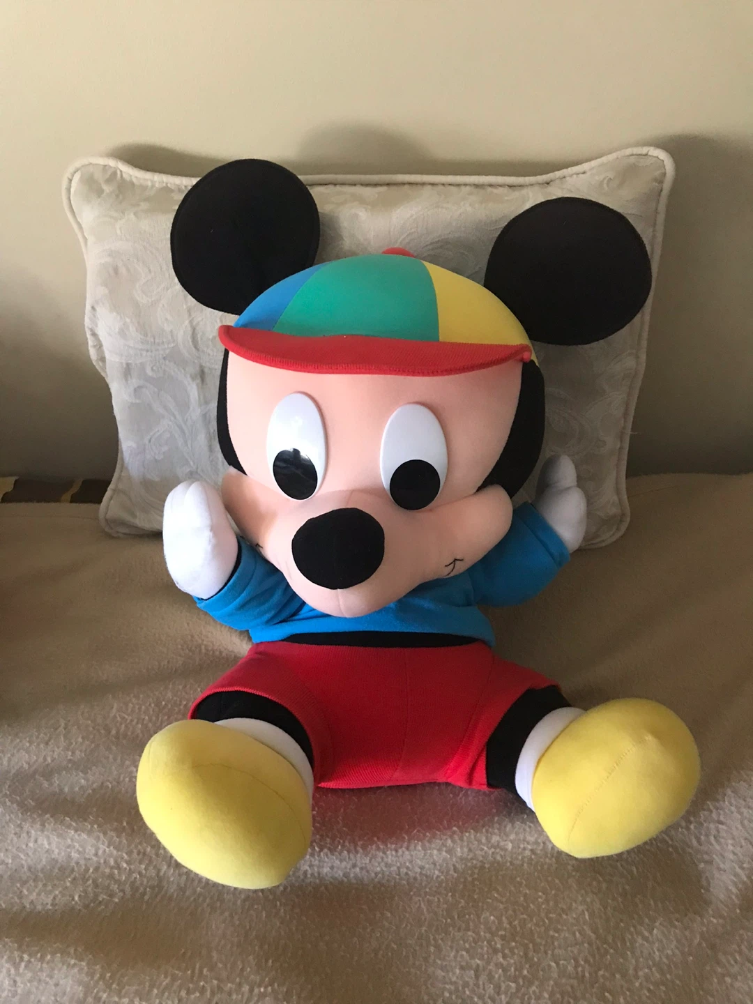 Talking Mickey & Minnie Plush Toys – Large Size, Like New!