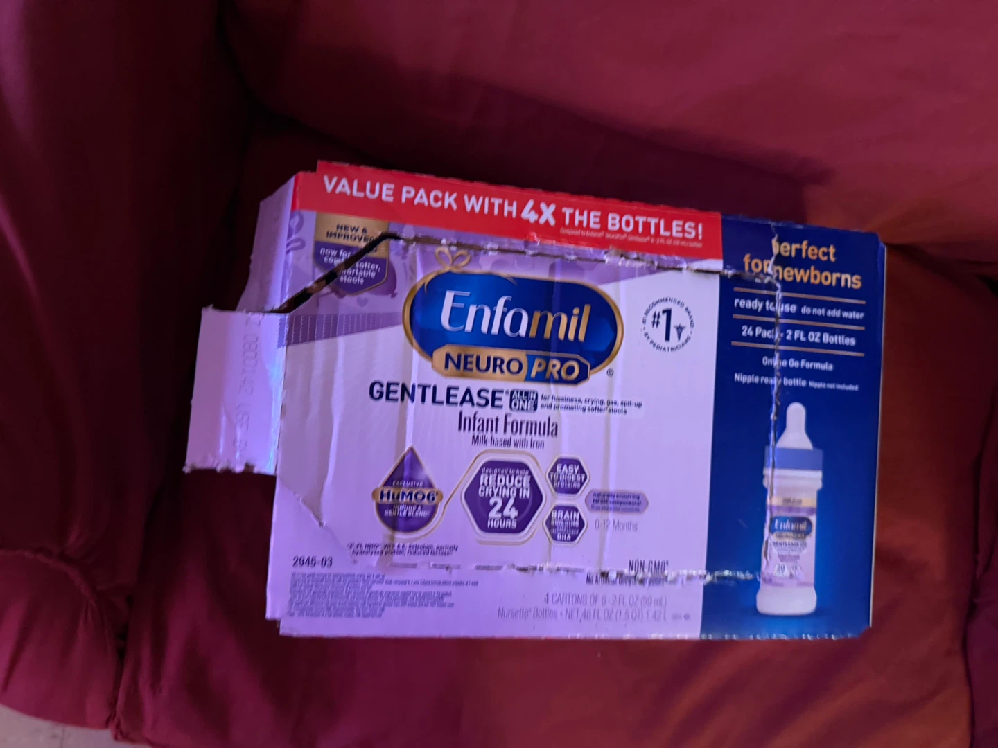 Enfamil NeuroPro Gentlease Infant Formula, 24 Pack