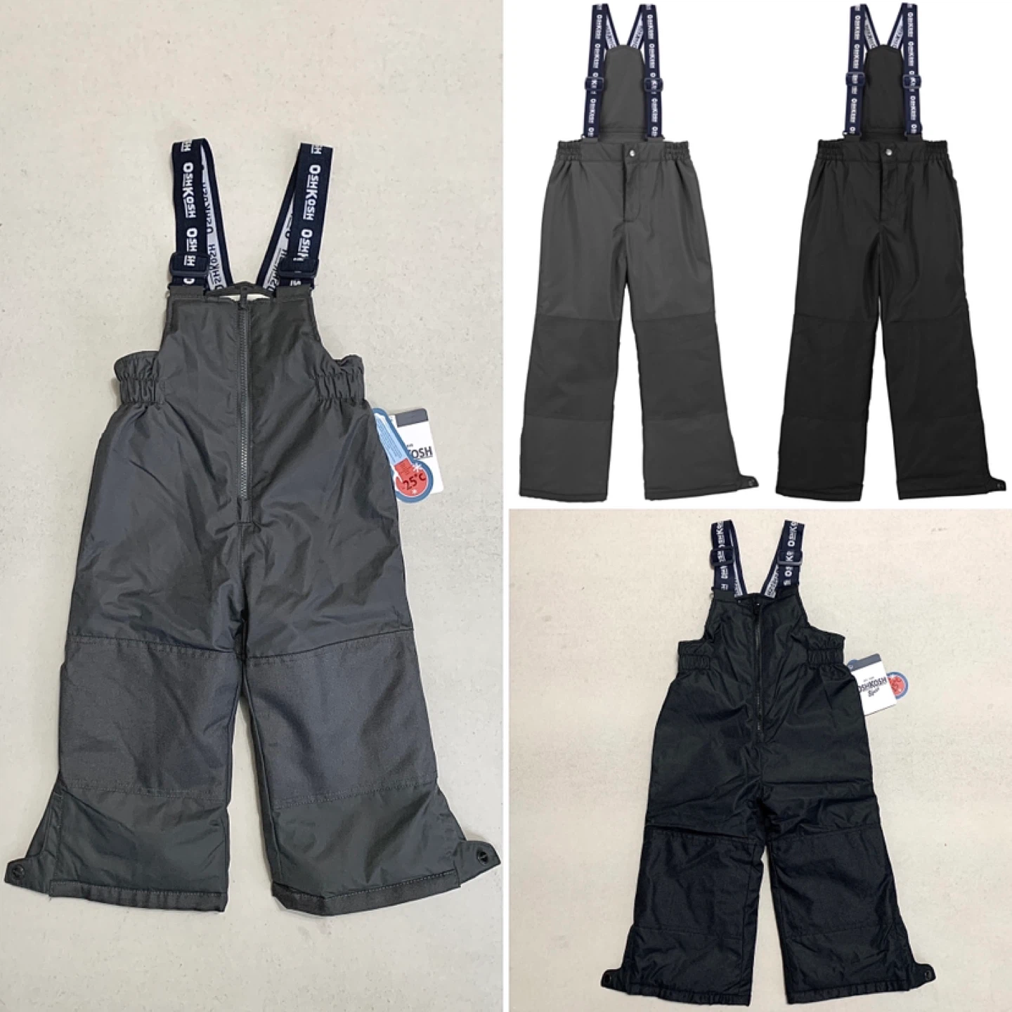 Oshkosh Kids Boys/Girls Snow Pants Size 3T to 14 Heavyweight NEW