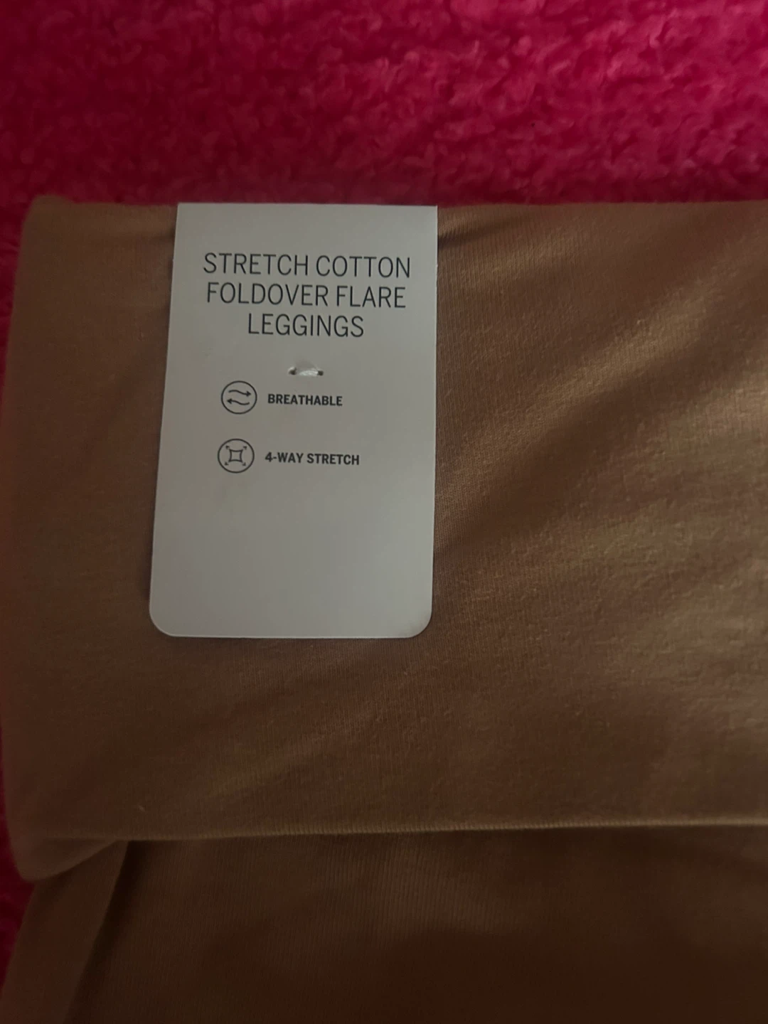 Victoria's Secret PINK Stretch Cotton Foldover Flare Leggings M - photo 4