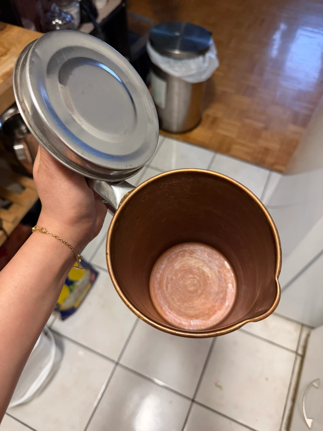 Copper Stainless Steel Water Pitcher with Lid - photo 3