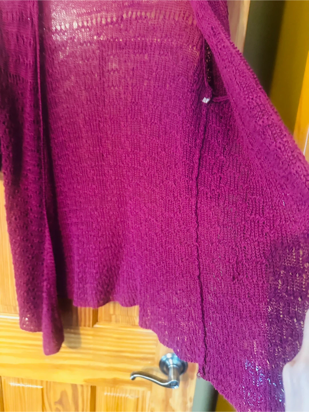Grace Pink Knit Cardigan Sweater Size M - photo 3
