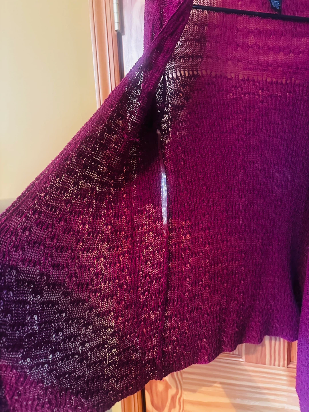 Grace Pink Knit Cardigan Sweater Size M - photo 4