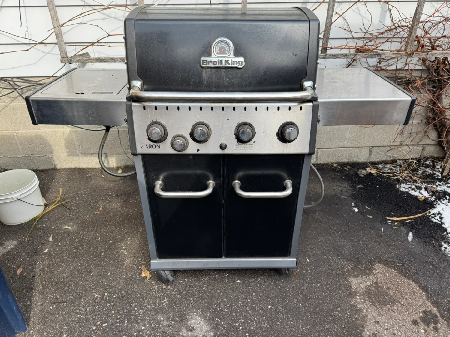 Broil King Baron Natural Gas Grill with Side Burner