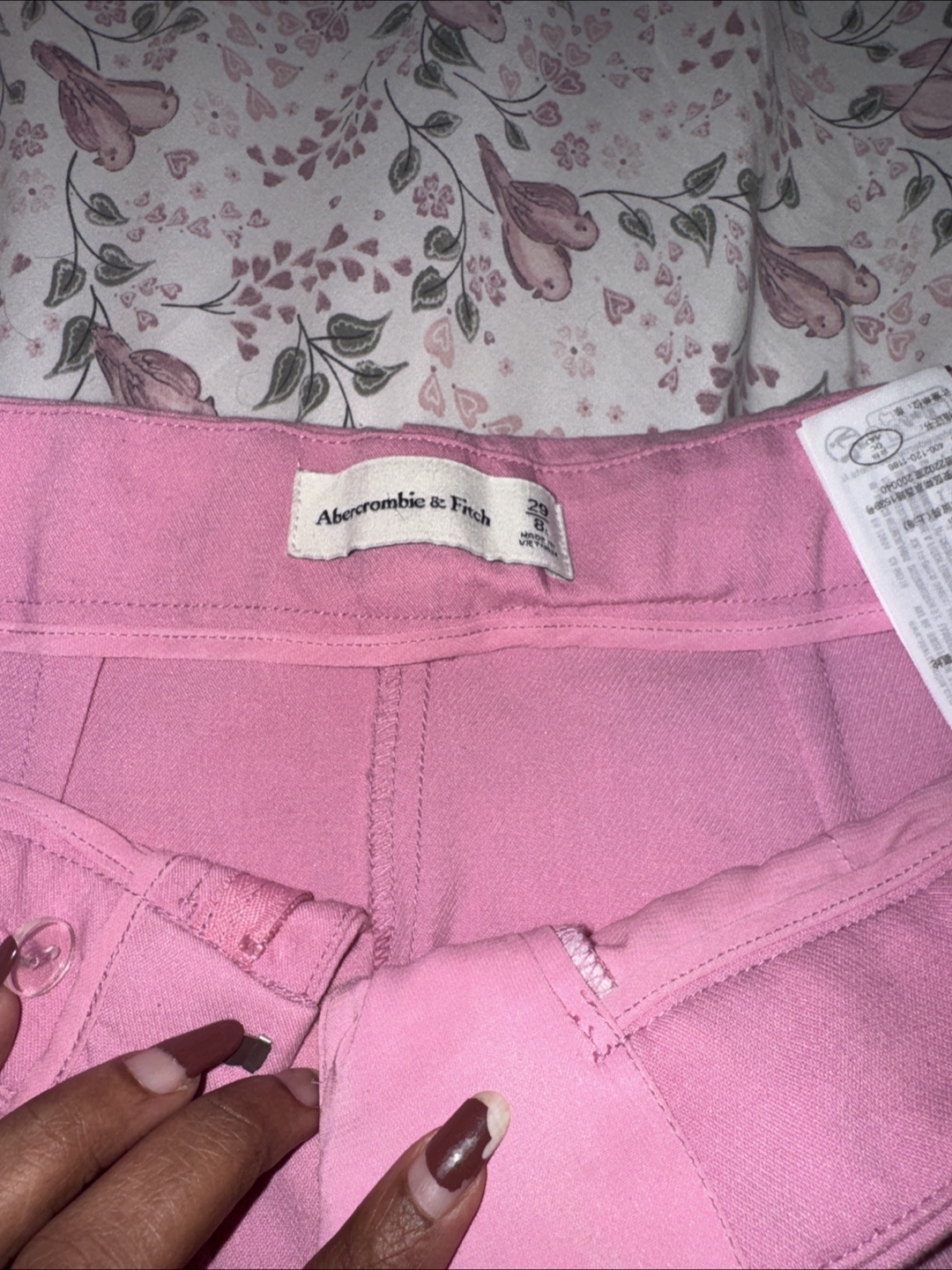 Abercrombie & Fitch Pink Pants Size 8 - photo 3