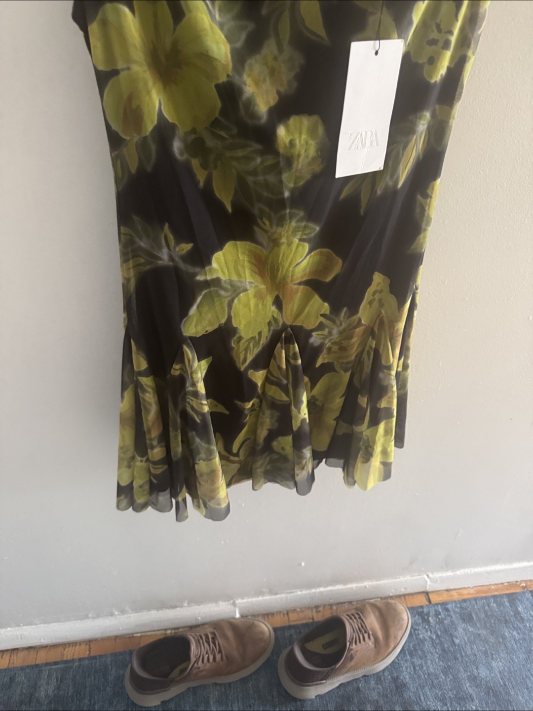 ZARA Floral Mesh Mini Dress - photo 3