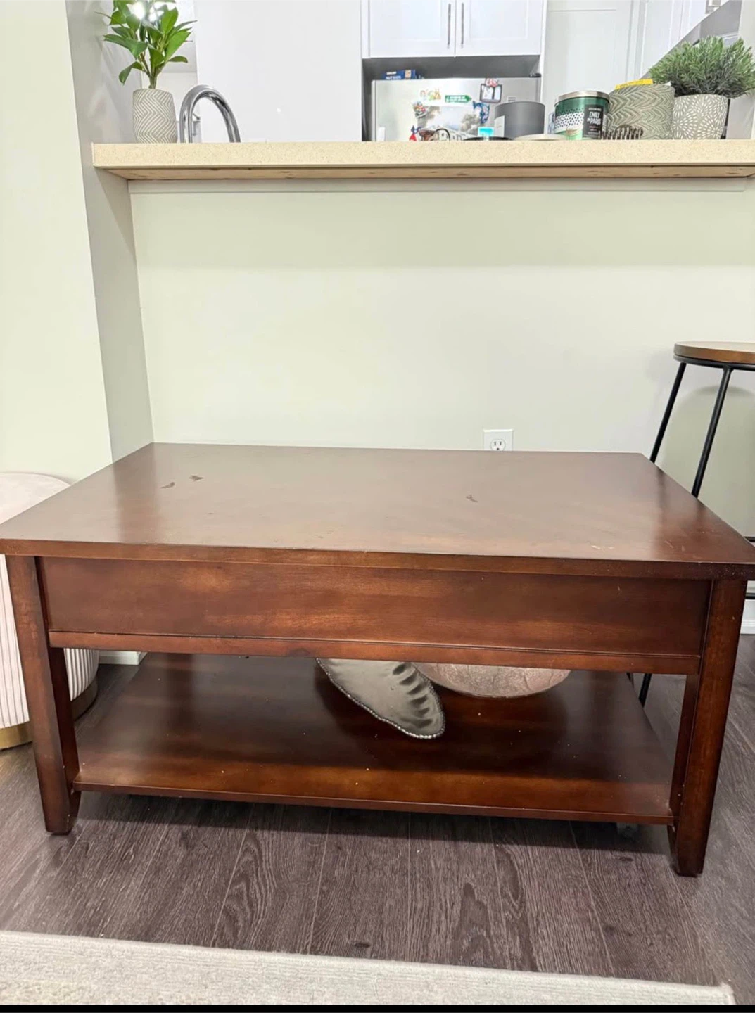 Wooden Coffee Table with Storage
