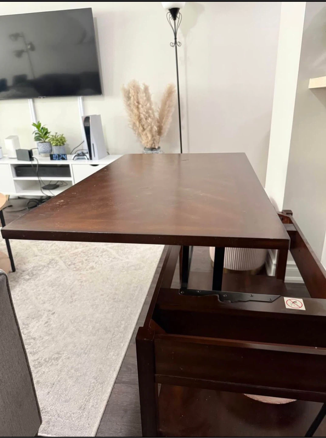 Wooden Coffee Table with Storage - photo 2